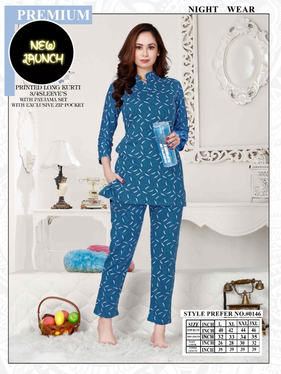 Summer Special Vol At 0416 Printed Night Suits Catalog
